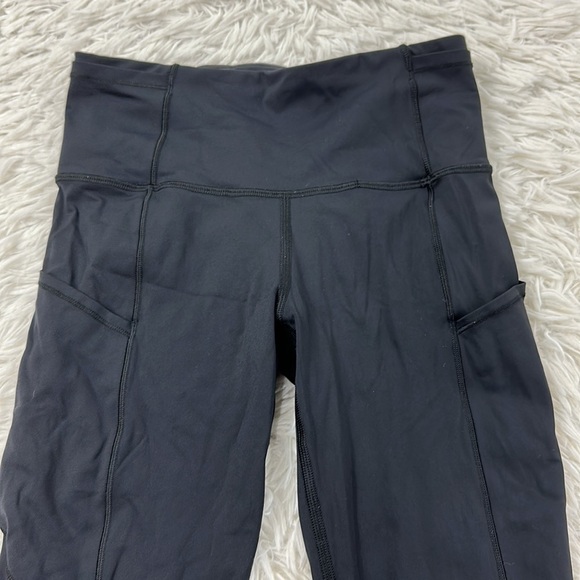 Lululemon Fast & Free Crop (19") Black - Picture 3 of 7